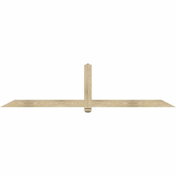 Ekena Millwork Eugene Rough Sawn Timber Gable Bracket, Douglas Fir, 96"W x 24"H x 2"D x 4"F, 6/12 Pitch GBW096X24X0204EUG00RDF - main